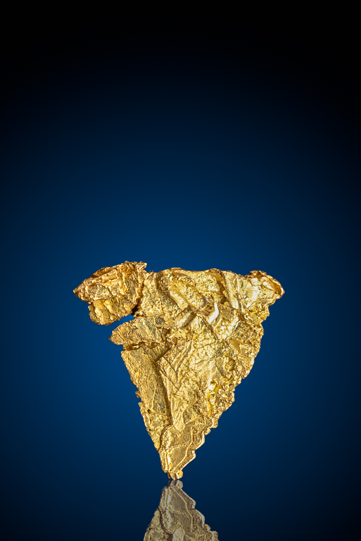 (image for) Extremely Rare Triangle Crystallized Gold from the Yukon - 0.99 grams